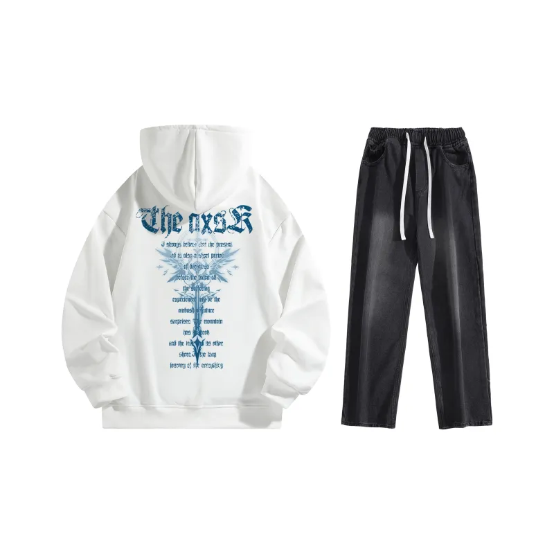 A.X.S.K Sweatshirt Sets Unisex-12