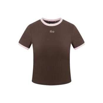 FILA T Shirts Women's Brown