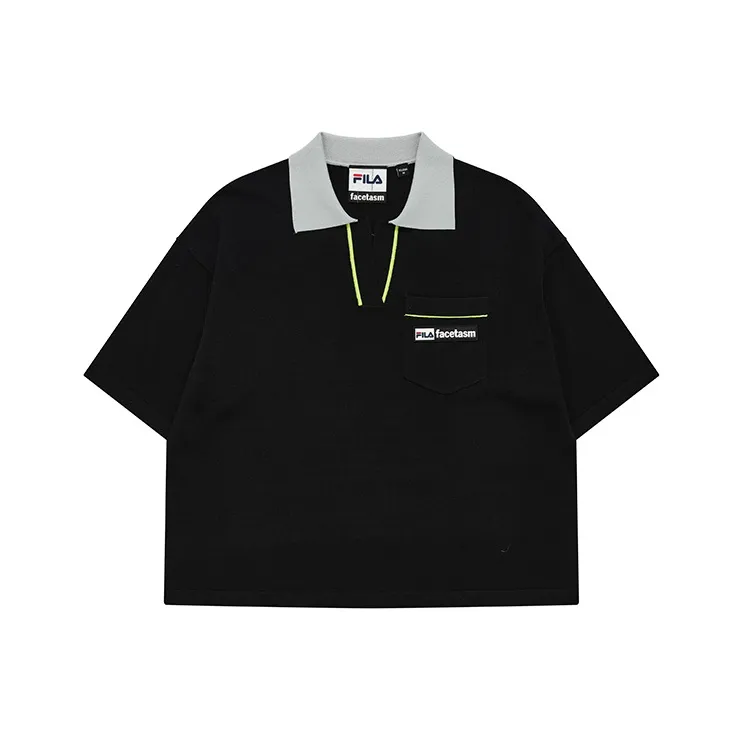 Facetasm X FILA FACETASM Polo Shirts Women's Elegant Black-0