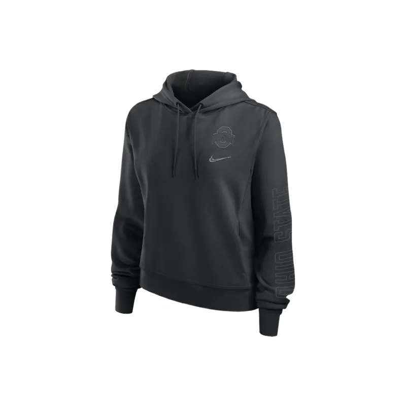 Nike Ohio State Buckeyes Performance One Women's Nike Dri FIT College Pullover Hoodie-0