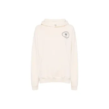 SPORTY & RICH Eden Crest Kennedy Hoodie Cream/Navy