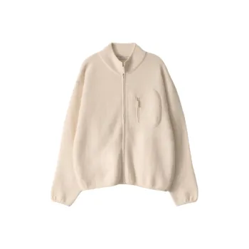 NOTHING WRITTEN FW24 Dicky Zip-up Jumper Sweater Women's Ivory/Ivory