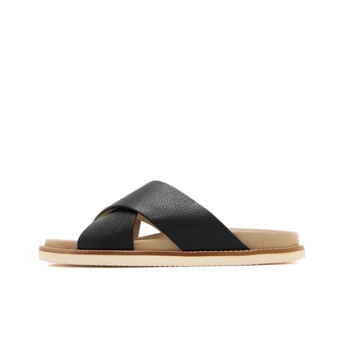 Voguhomme Rubber Sole Slip Resistant Slide Slippers Men's