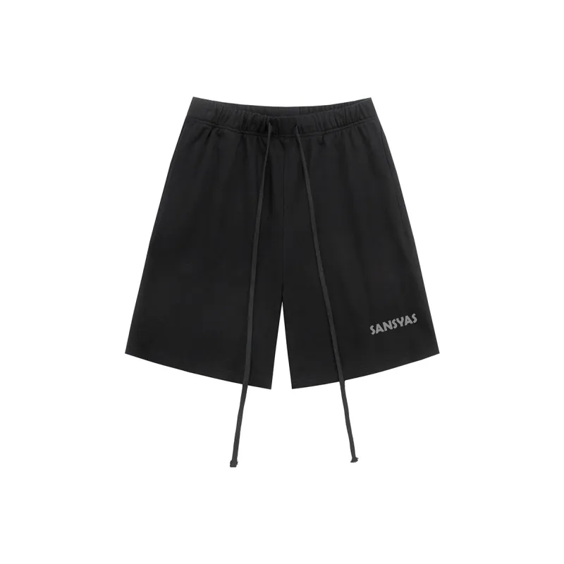 SANSYAS Casual Shorts Unisex Black-0