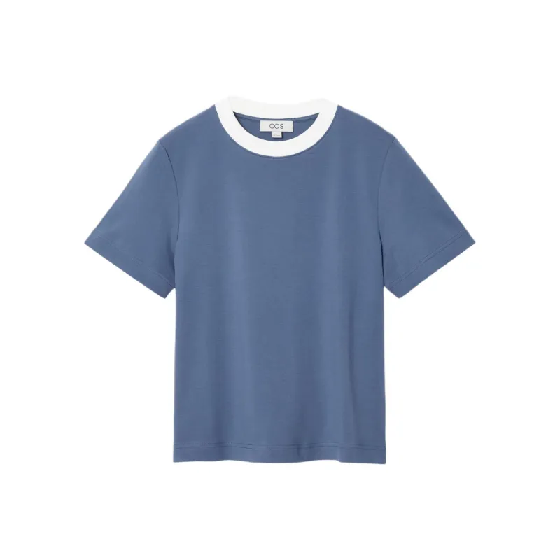COS T Shirts Women's Steel Blue-0