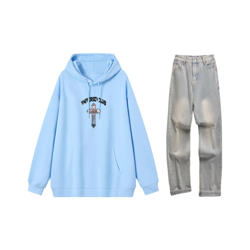 VniVerseVClub Sweatshirt Set Unisex-28