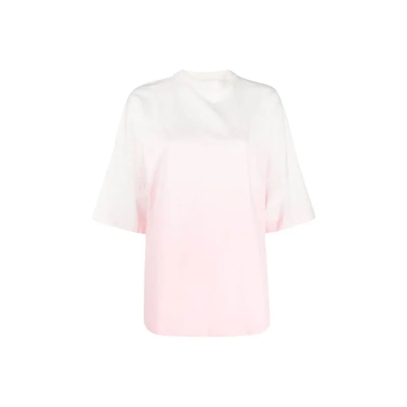 PALM ANGELS Gradient Overlogo Tee Coral/White-0