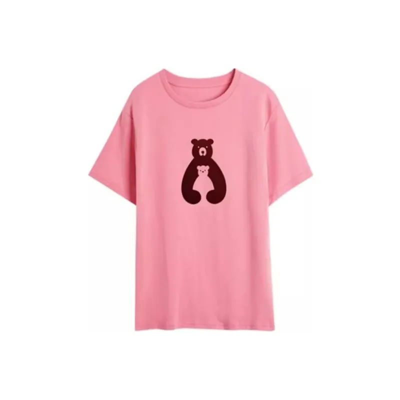 Olrain T Shirts Women's Pink-0
