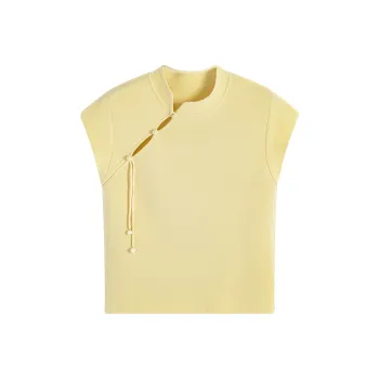 Famanxuan Knitwear Women's Light Mist Yellow