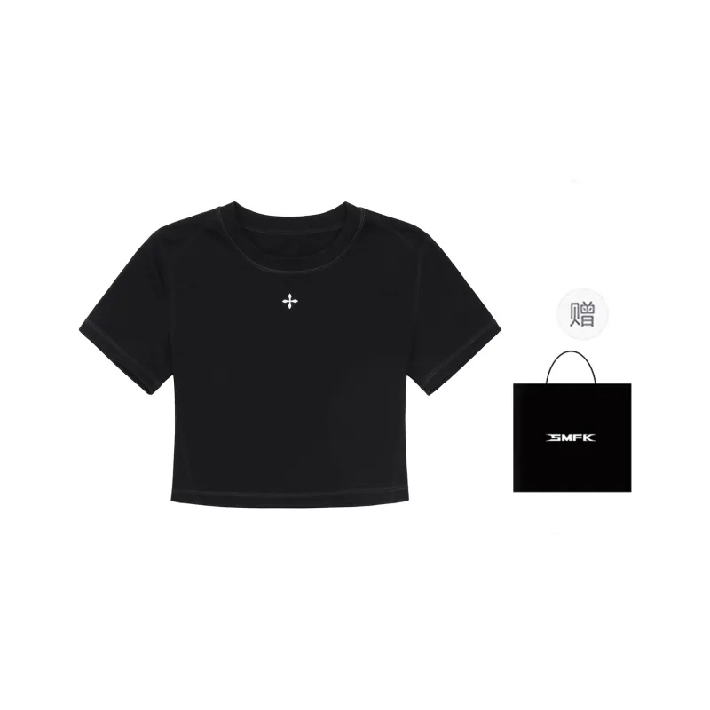 SMFK Regular T Shirt Women's Wilderness Black-0