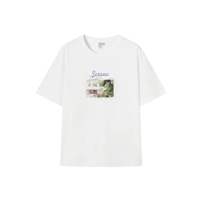 DIALOGUE Drop Shoulder Sleeve T Shirt Women's-2