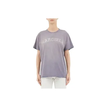 Maison Margiela Logo Printed Crewneck T Shirt
