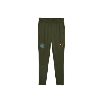 PUMA Manchester CityPants FW24 Training Soccer Bottoms Men's Green