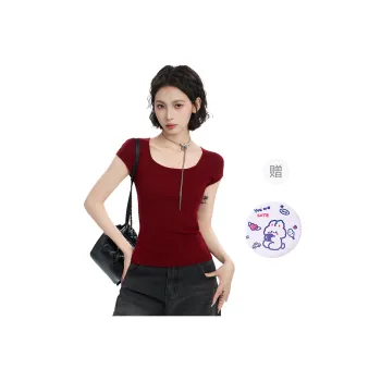 EVPGB Set in Sleeve T Shirt Women's Red+Giveaway