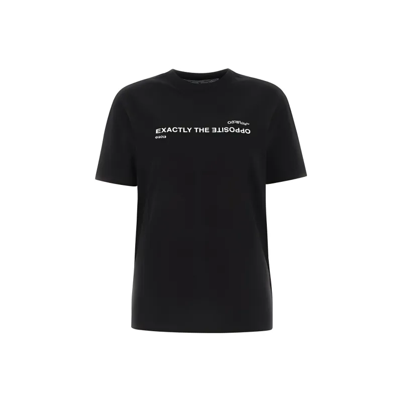 OFF WHITE Exactly The Opposite print T shirt-0