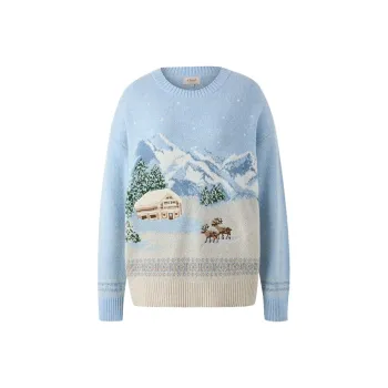 E.land Sweater Women's Light Blue