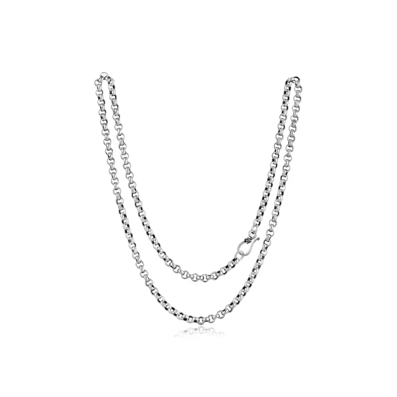 CUTE DAME 925 Sterling Silver Necklaces Unisex-0