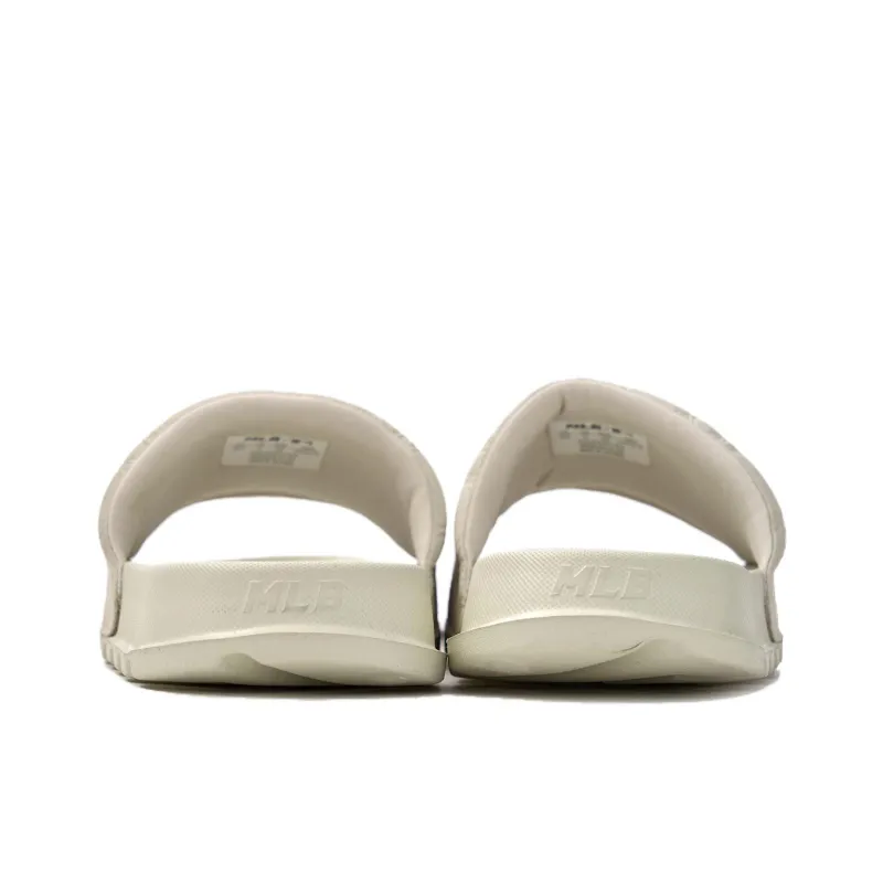MLB MONOGRAM Series New York Yankees Team Slip Resistant Abrasion Resistant Slide Slippers Unisex Heather Gray Sand-4