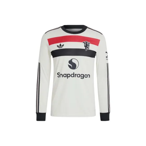 Adidas Originals Free Shipping With AdiClub Manchester United 24/25 Long Sleeve Third Authentic Jersey