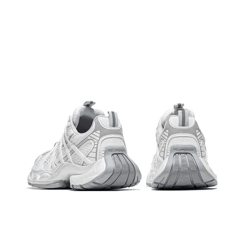 MOERBAI Marshmallow Breathable Height Increase Low Top Chunky Sneakers Unisex-9