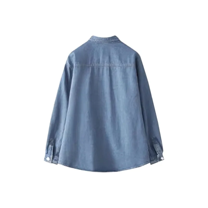 LWLG Denim Jacket Women's Light Blue-1