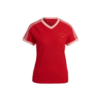 Adidas Originals T Shirts Women's Red