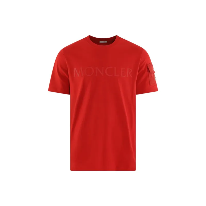Moncler T Shirts Men Red-0