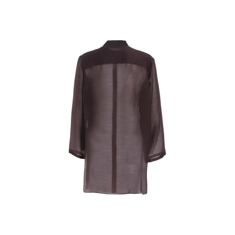 Yohji Yamamoto Pour Homme SS25 Shirt Men's Brown-1