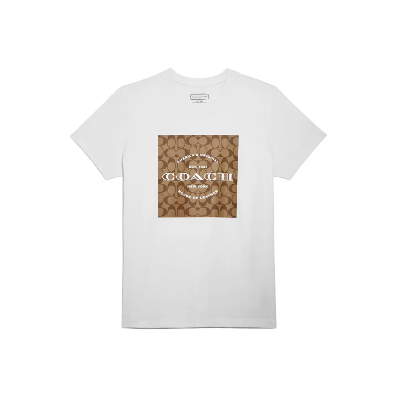COACH T Shirts Women's White-0