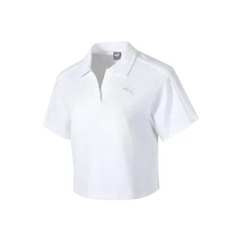 PUMA Drop Shoulder Sleeve T Shirt Women's White