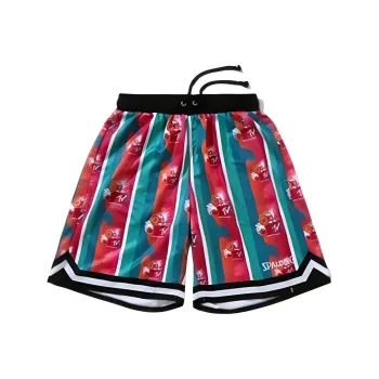 SPALDING Casual Shorts Unisex Turquoise