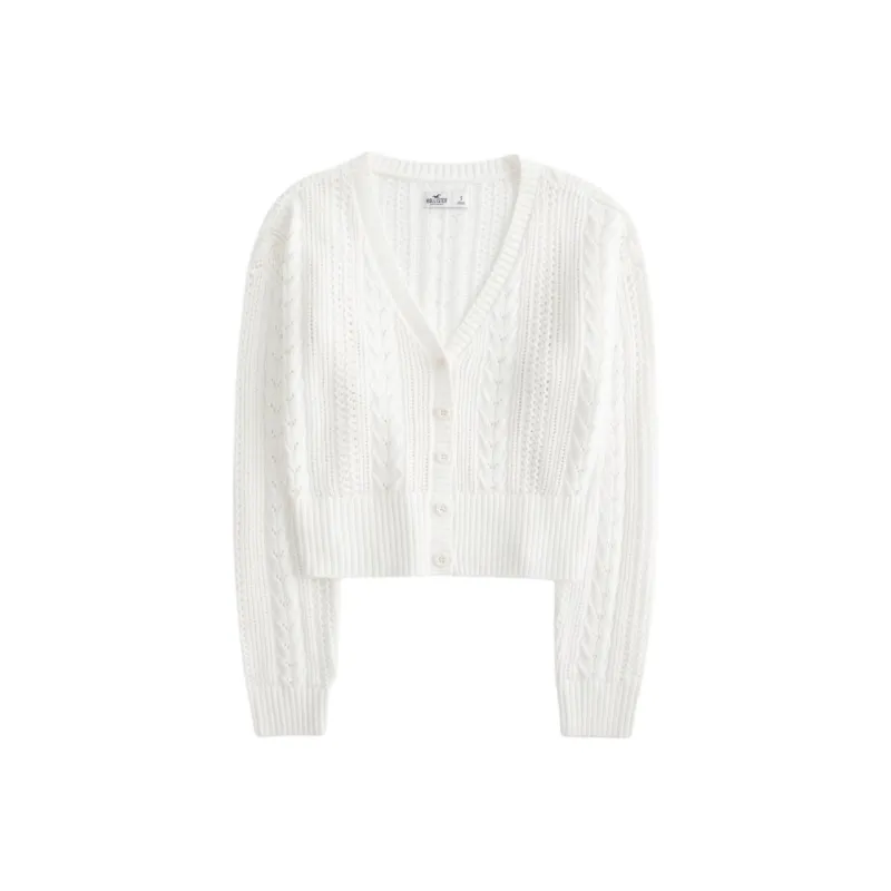 Hollister Sweater Women's White-0