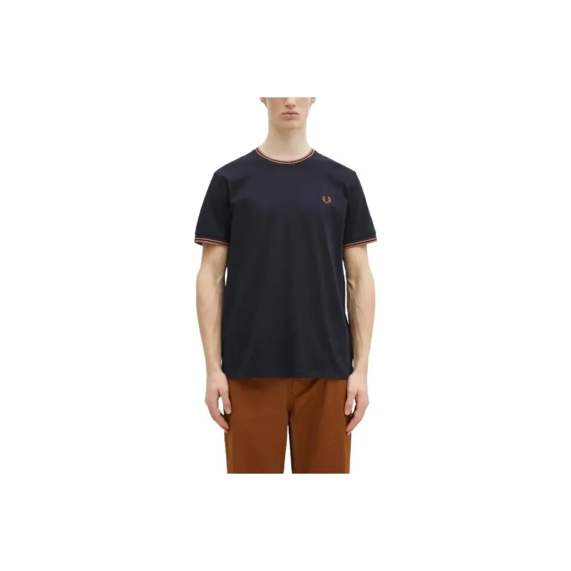 FRED PERRY T Shirt Men's Marine Blue-0