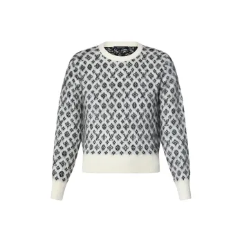 LOUIS VUITTON Sweater Women's Black White