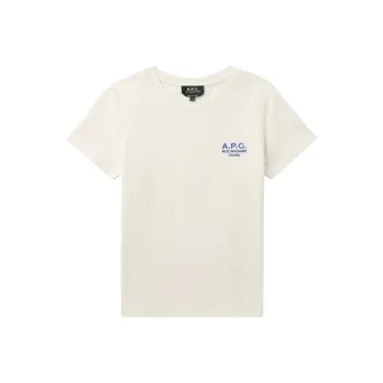 A.P.C SS24 T-Shirt Women's Ecru/Blue