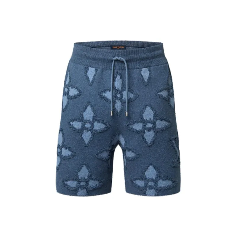 LOUIS VUITTON Textured Cotton Knit Shorts-0