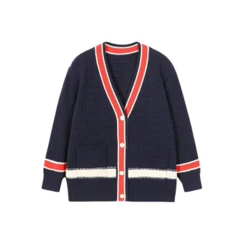 EICHITOO Knitwear Women's Navy Blue With Inlay