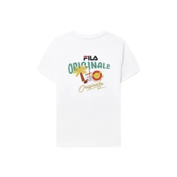 FILA Set in Sleeve T Shirt Women's Standard White