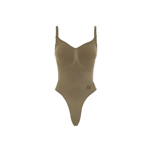Skims X FENDI X Skims Collaboration Bodysuits Women's Green