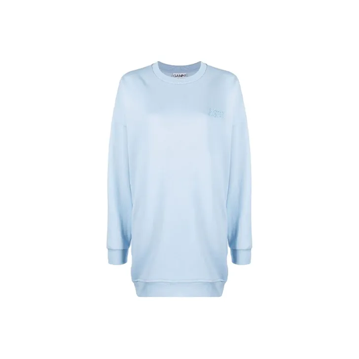 GANNI Software Isoli Oversized Sweatshirt 'Blue'-0