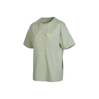 Converse Set in Sleeve T Shirt Women's Gray Green