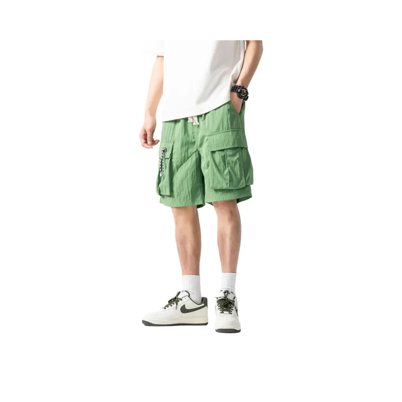 MIIRACER Casual Shorts Unisex Dark Red-13