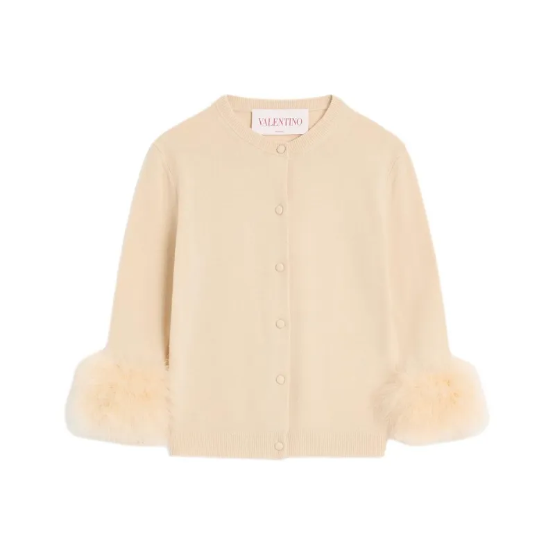 Valentino SS25 Sweater Women's Light Beige-6
