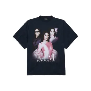 Balenciaga Ambassador Fanclub Series Kim K Oversized T shirt Faded Black
