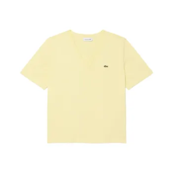 LACOSTE Logo embroidered Cotton T shirt