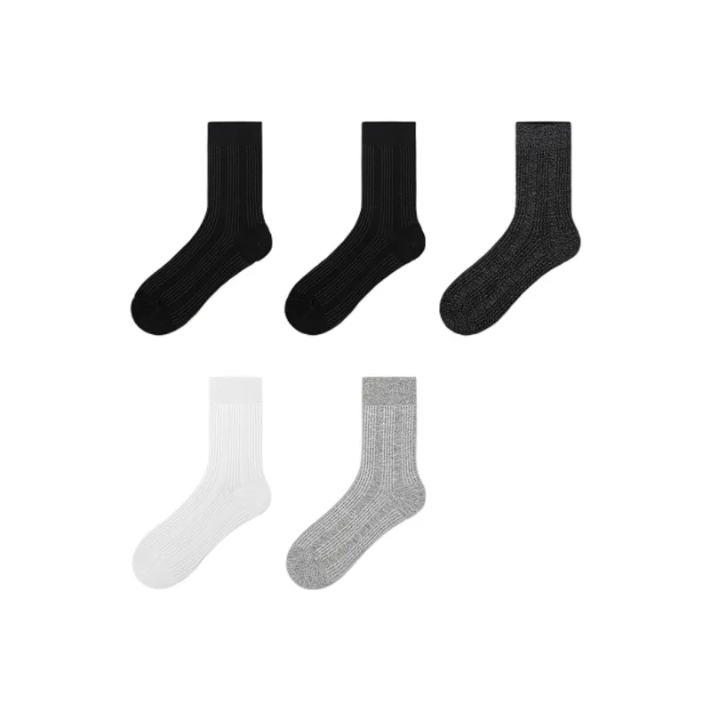 H YXIANG Mid Calf Socks Women's Combo Set-32