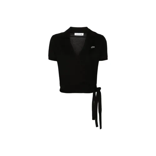LACOSTE Logo patch Wrap Polo Shirt