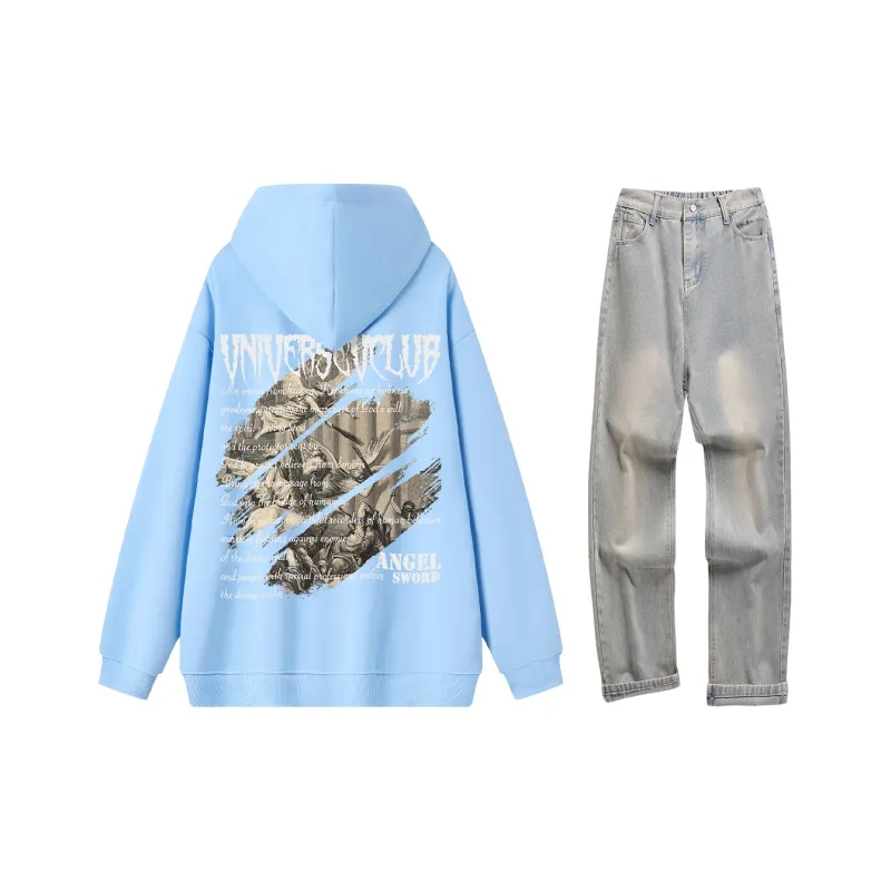 VniVerseVClub Sweatshirt Set Unisex-28