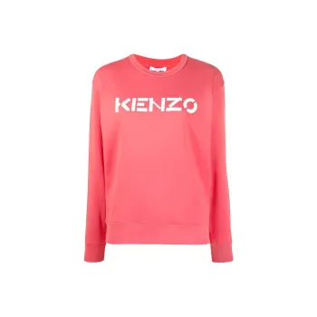 KENZO Letter Logo Sweatshirts Women's Pink