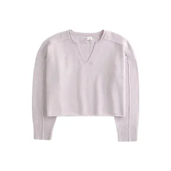 Hollister Sweater Women's Gray Purple